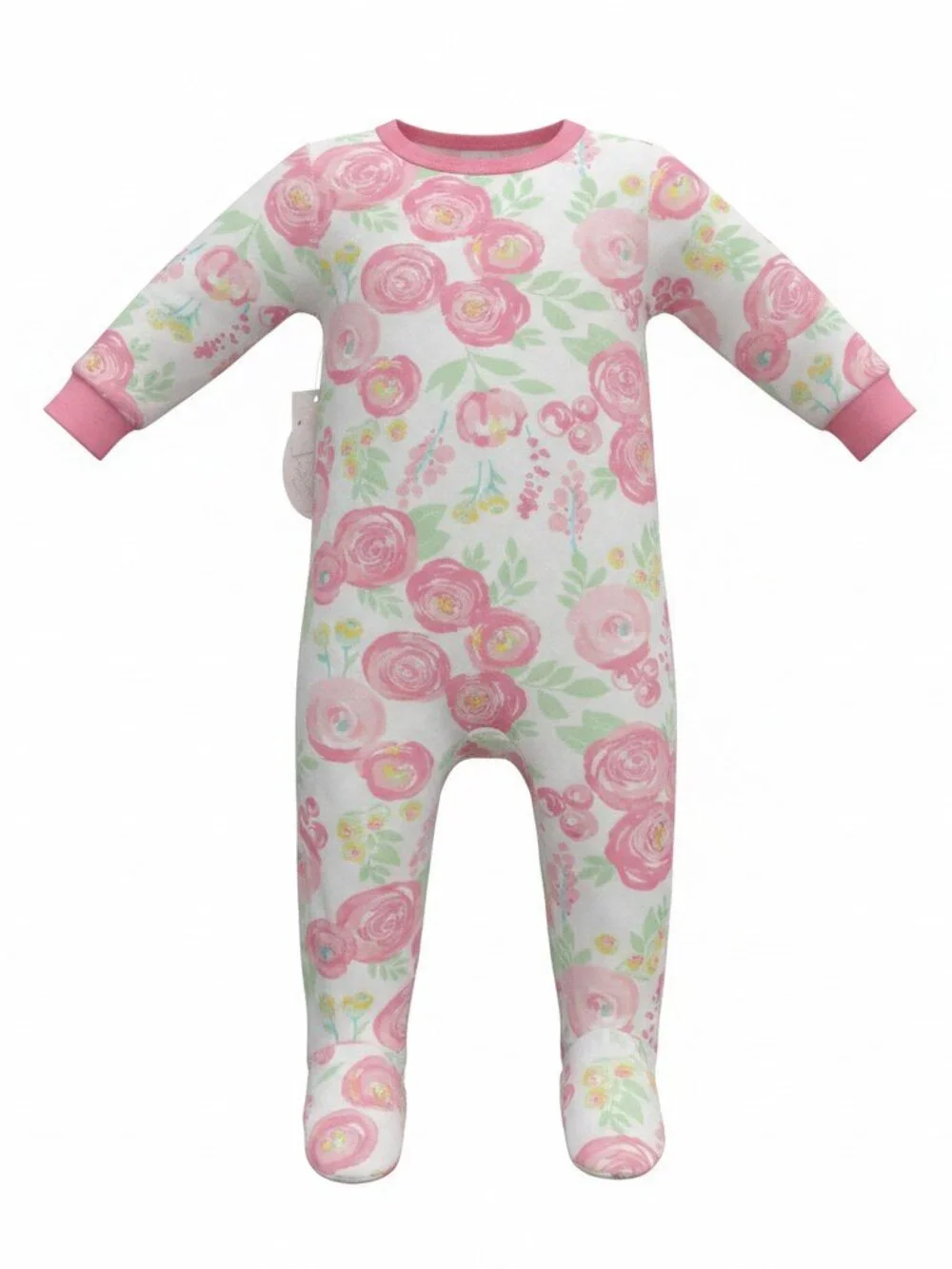 Koala Baby Floral Footed Sleeper Pajamas Size 6-9M NWT